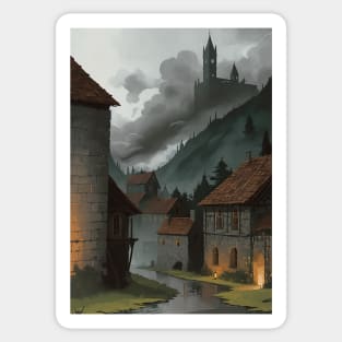 Barovia Imagery - Village in Barovia Sticker